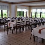 Saal für 3 Kommunionen eingedeckt Saal für 3 Kommunionen eingedeckt